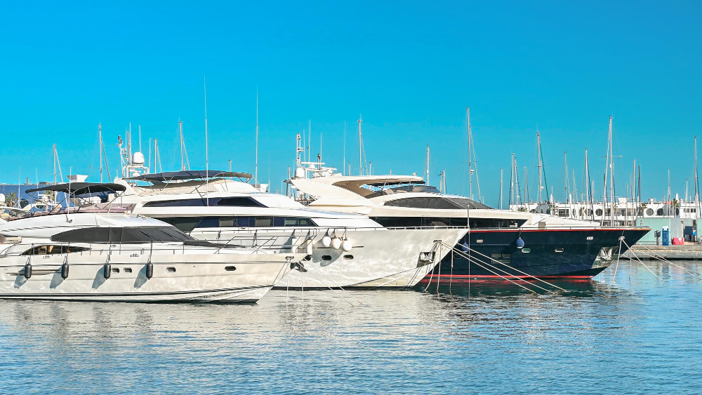 Modern luxury yacht